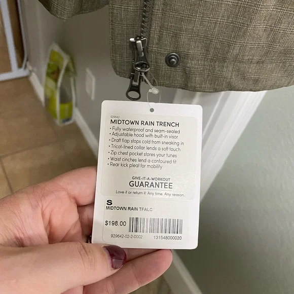 Athleta Midtown Rain Jacket *BRAND NEW* - Picture 5 of 6